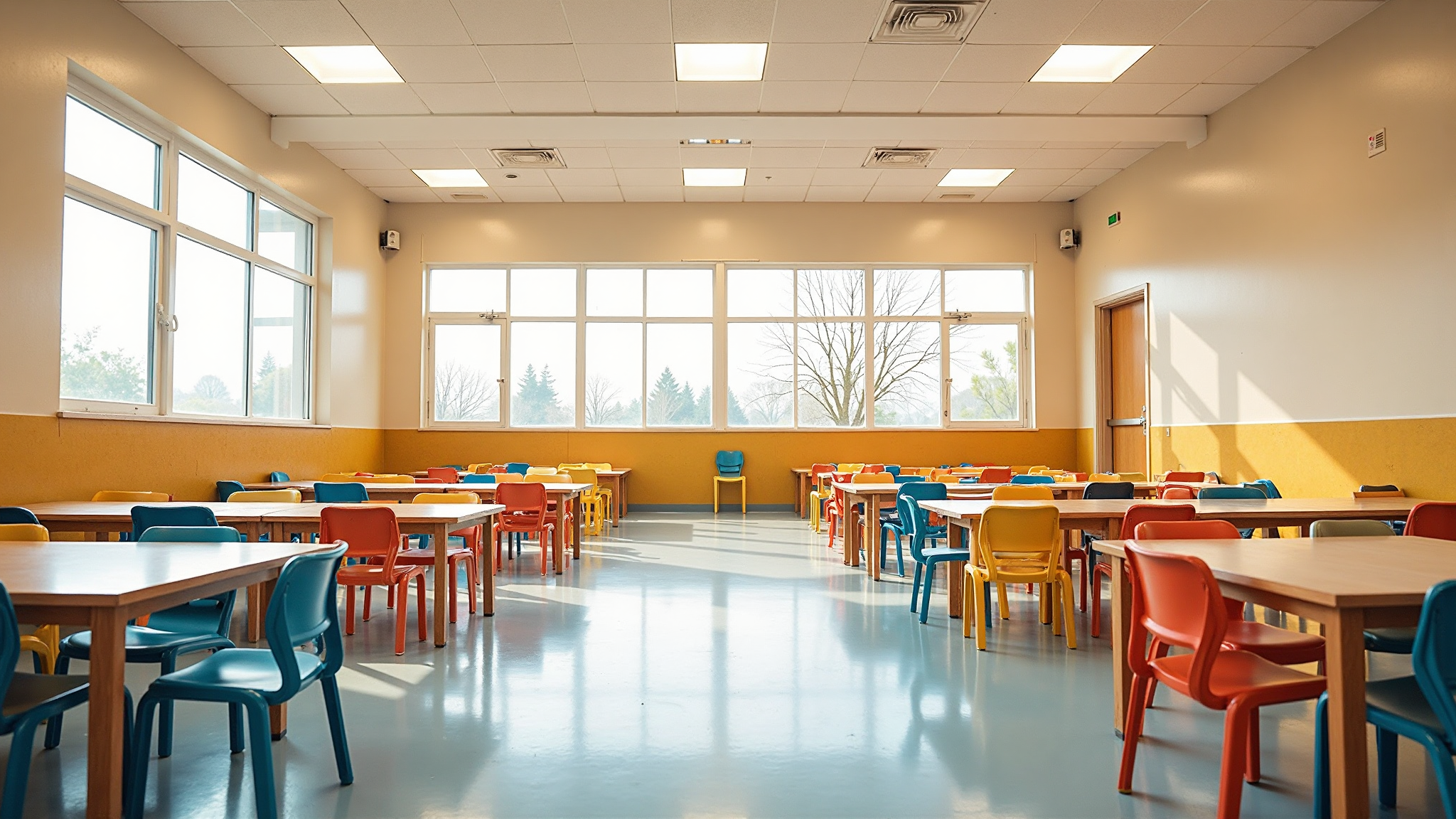 西安远东补习学校学生餐厅